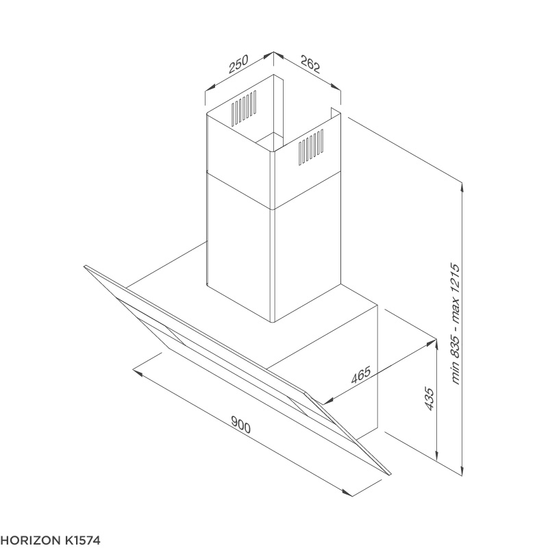 horizon-k1574 Máy hút khói khử mùi HORIZON K1574