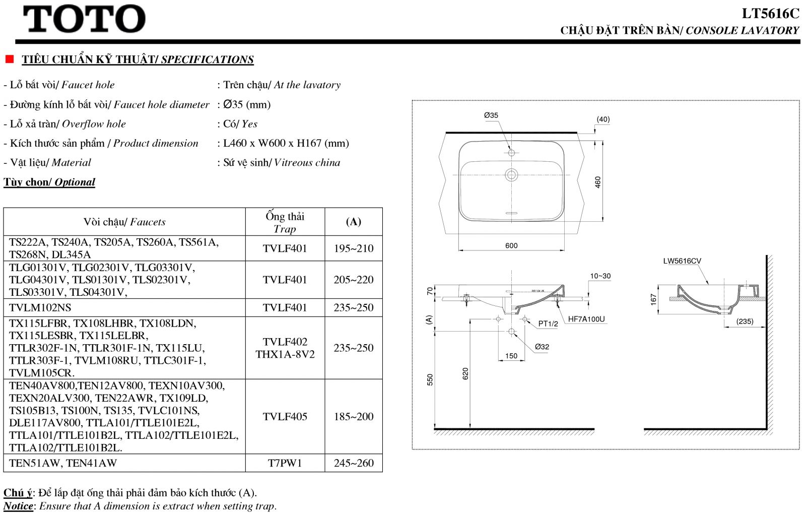lavabo-dat-ban-su-toto-lt5616c-mo-ta Lavabo sứ đặt bàn TOTO LT5616C