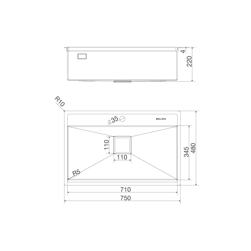 ms-6302t Chậu rửa chén MS 6302T