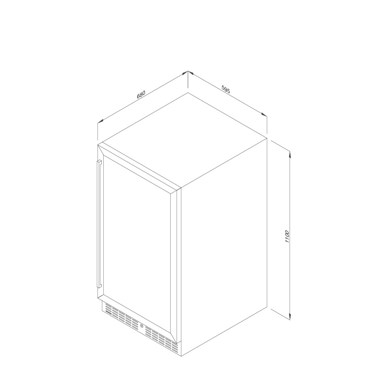 mwc-89s Tủ bảo quản rượu đứng độc lập MWC-89S
