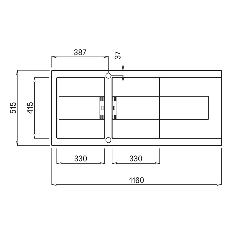 Chậu đá SMART K-500