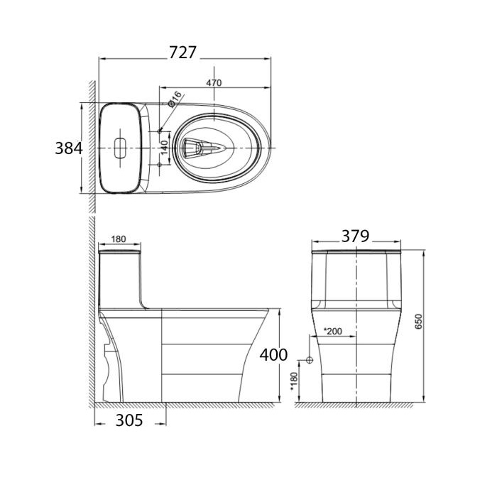 Bàn cầu một khối American Standard WP-1880N ban-cau-mot-khoi-american-standard-wp-1880n