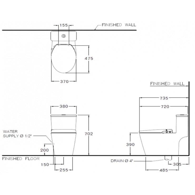 Bàn cầu 1 khối COTTO C110507(CN1) nắp rửa cơ ban-cau-1-khoi-cotto-c110507-cn1-nap-rua-co