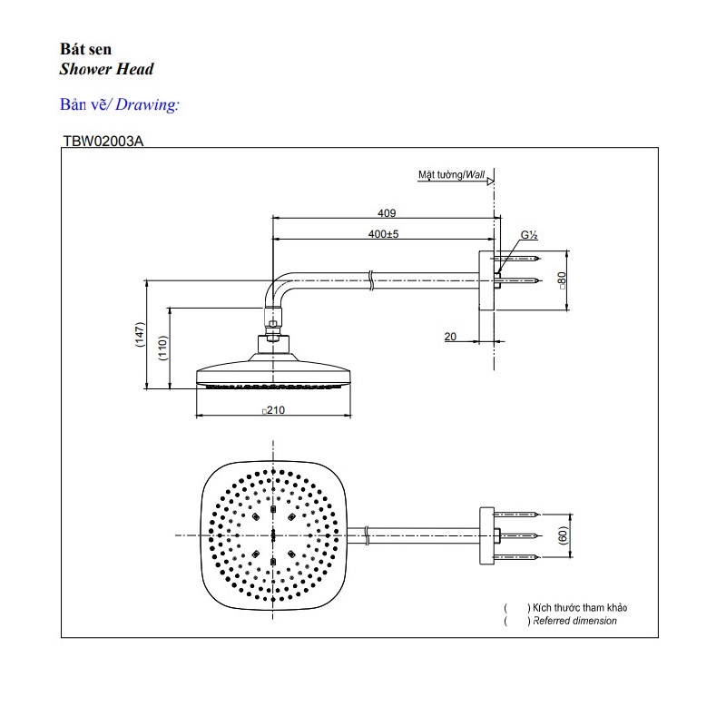 Bát sen gắn tường TOTO TBW02003A bat-sen-gan-tuong-toto-tbw02003a