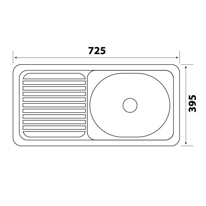 Chậu rửa inox 201 Đại Thành Thế Hệ Mới DX11150 chau-rua-inox-201-dai-thanh-the-he-moi-dx11150