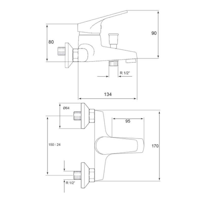 Củ sen KELI PLUS KST12-151 nóng lạnh cu-sen-keli-plus-kst12-151-nong-lanh