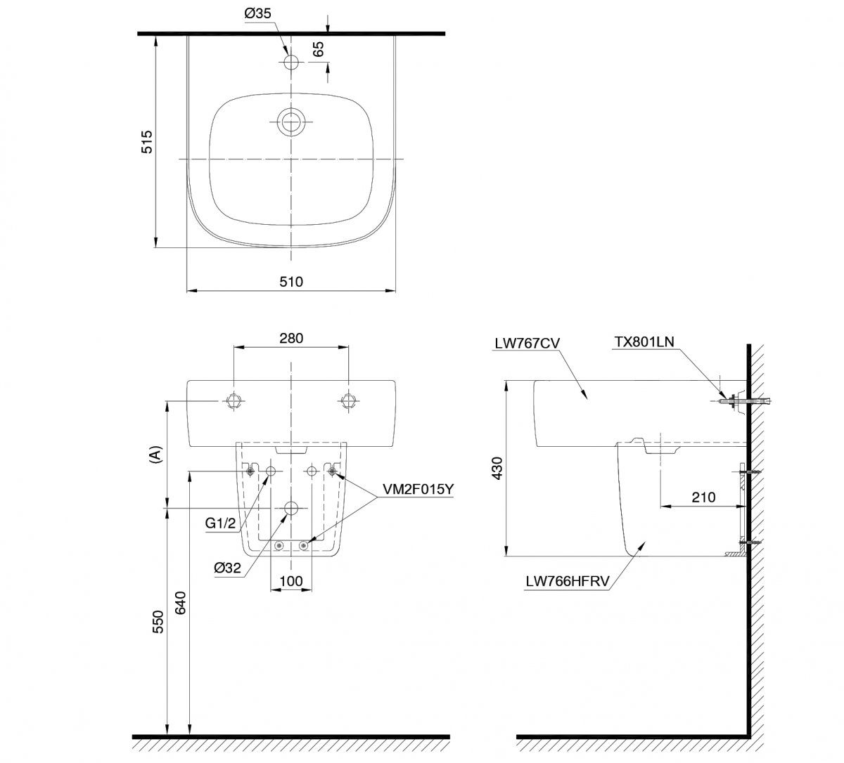 chau-rua-lavabo-chan-lung-toto-lht767cr