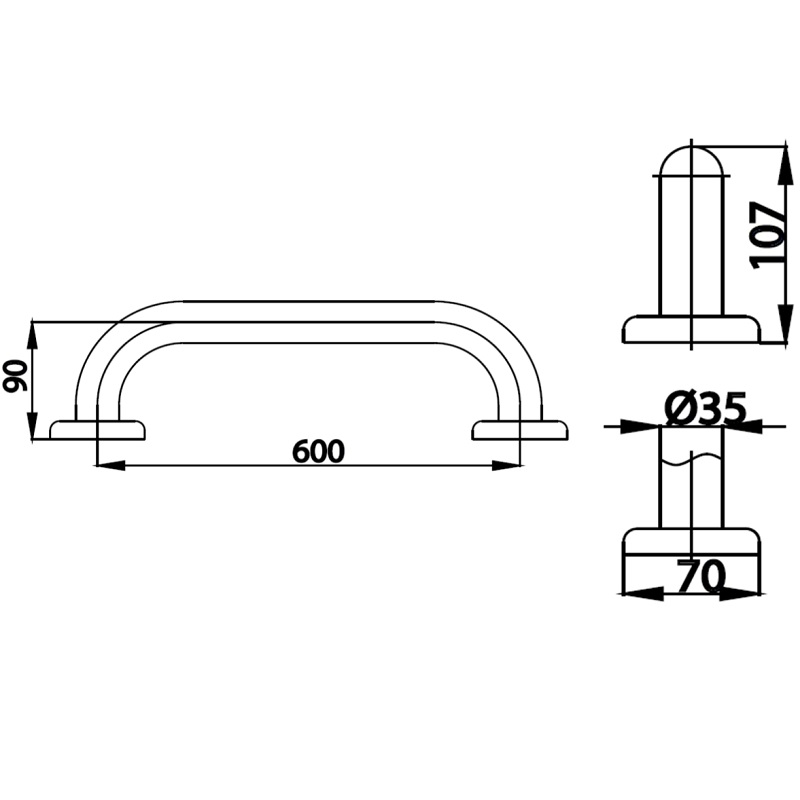 Thanh tay vịn COTTO CT7501L60(HM) thanh-tay-vin-cotto-ct7501l60-hm