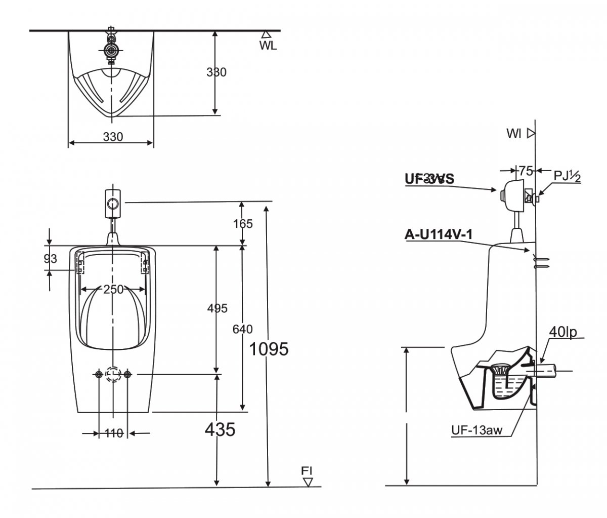 van-xa-tieu-nam-inax-uf-3vs