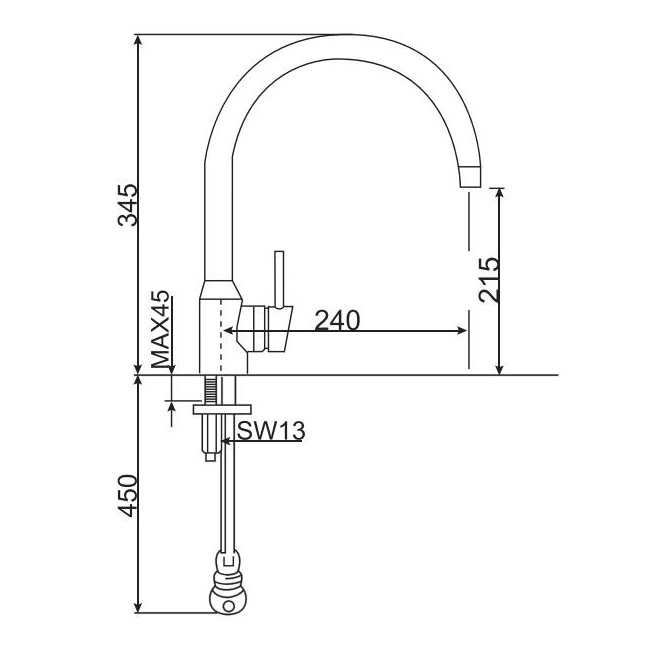 Vòi bếp nóng lạnh American Standard WF-5608 voi-bep-nong-lanh-american-standard-wf-5608