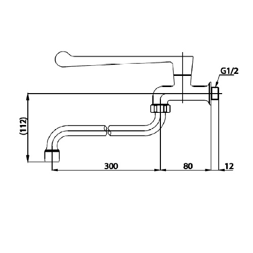 Vòi lạnh gắn tường COTTO CT1154C37 voi-lanh-gan-tuong-cotto-ct1154c37