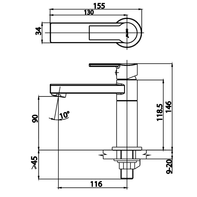 Vòi lavabo COTTO CT1113A2N#BL(HM) lạnh màu đen voi-lavabo-cotto-ct1113a2n-bl-hm-lanh-mau-den