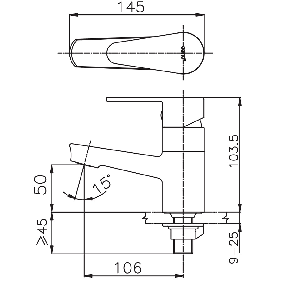 Vòi lavabo COTTO CT1164AE lạnh voi-lavabo-cotto-ct1164ae-lanh