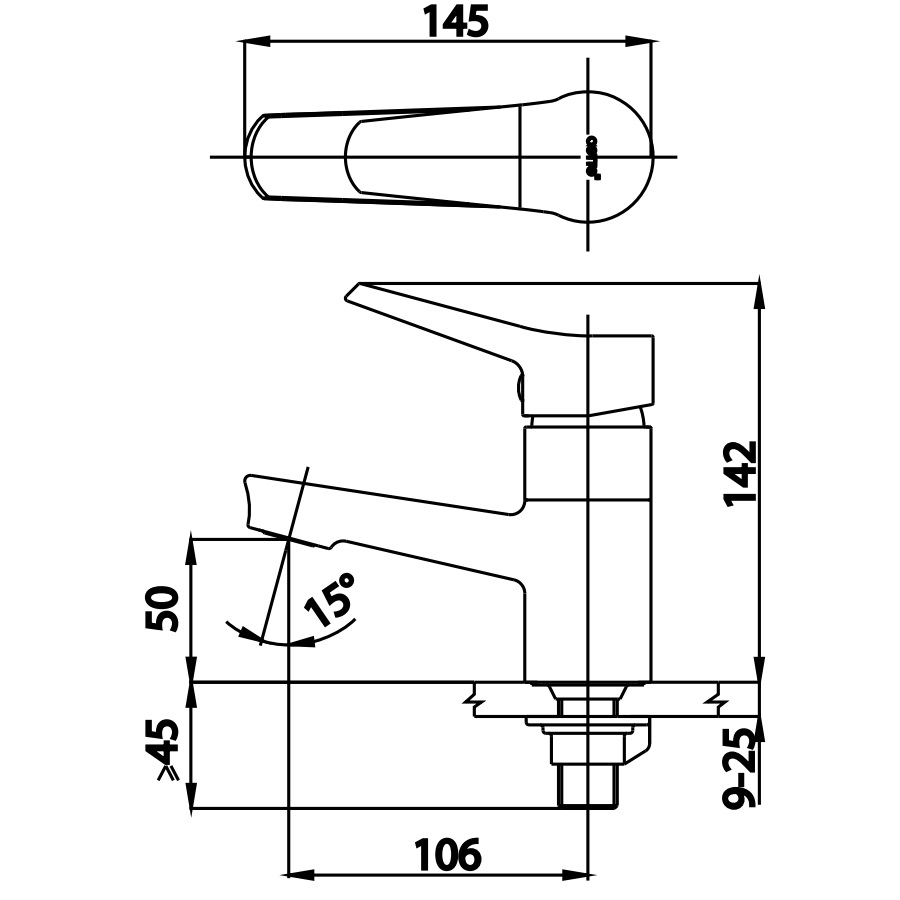Vòi lavabo COTTO CT1166AE lạnh voi-lavabo-cotto-ct1166ae-lanh