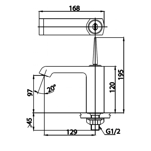 Vòi lavabo COTTO CT1181J lạnh voi-lavabo-cotto-ct1181j-lanh