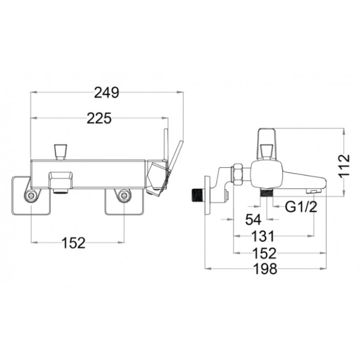 Vòi sen Caesar S593C nóng lạnh voi-sen-caesar-s593c-nong-lanh